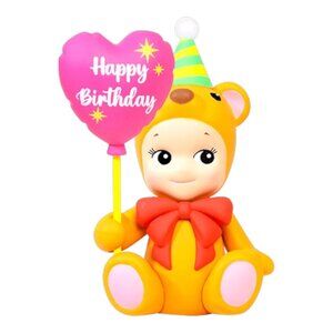 Sonny Angel Birthday Gift Bear Heart Balloon Figurine Blind Box Toys Cute Hats